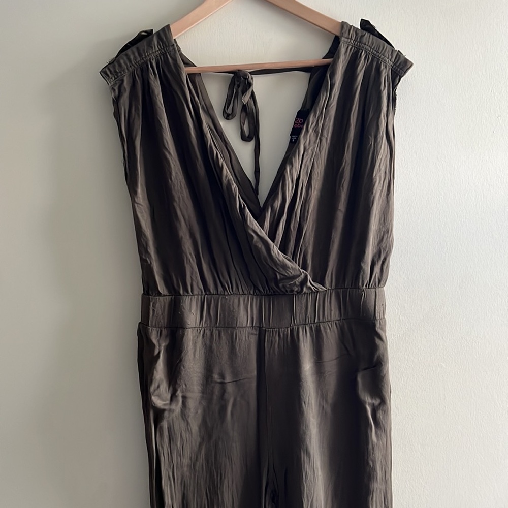 Bebe Khaki Jumpsuit